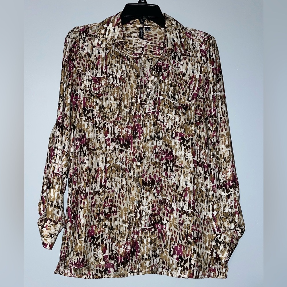 👢Women's Relativity Multicolor Printed Blouse
